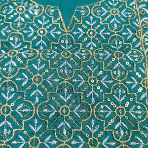 Neck Embroidery Patches Pack Of 4 Sea Green