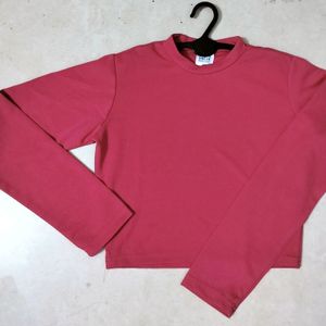 Cute Magenta Crop Top