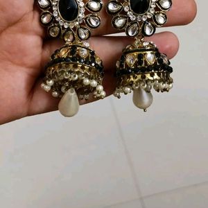 Beautiful Black Jhumkas