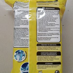 AntiBacterial Household Wipes With Lemon Fragrance