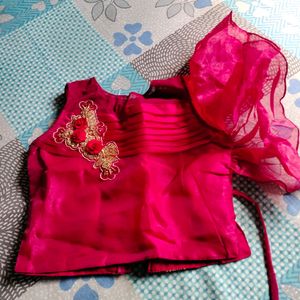 Ruffle Crop Top Lehenga