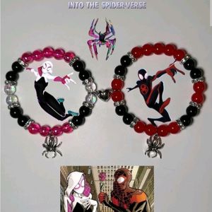 Spiderman And Spiderwomen Matching Bracelets