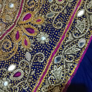 Net  Ka Gown Embroidery Work With Stone Fancy Gow