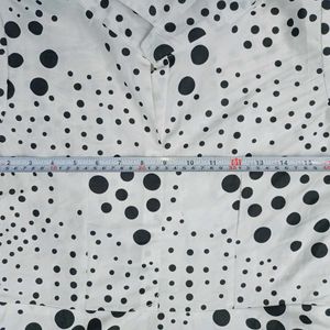 Black Dot Print Dress 34size