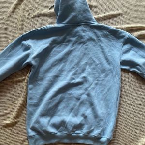 Sky Blue Drop Shoulder Hoodie