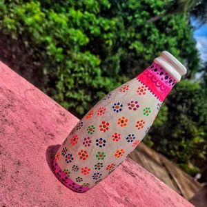 Mandala Art On Glass Bottle 💫💞