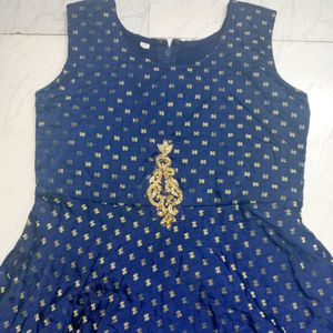 Butterfly Frock Blue Colour