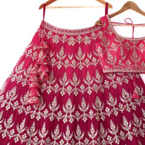 Shadded dark Pink lehenga