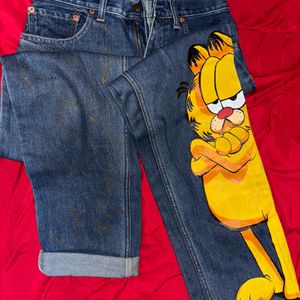 HAND PAINTED LEVI’S JEANS