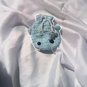 Crochet Bluewhale Pouch 👝