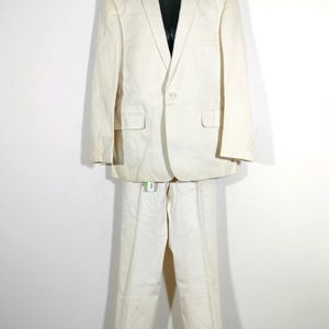 Off White Blazer And Pant Sets (Men's)