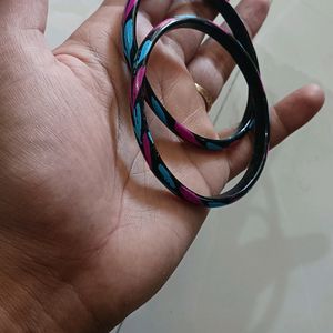 Multi Color Glass Bangle