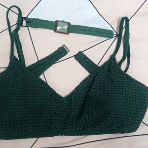 New Paded Bra (Green)