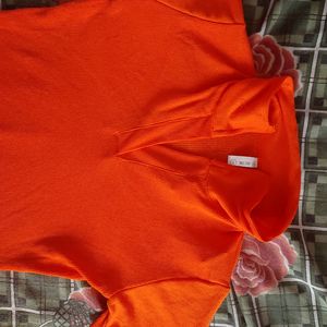 AUSK orange Crop Top