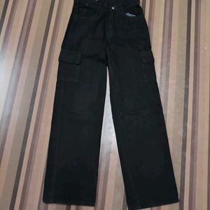 DG-34 Size-28  Cargo Straight Women Denim Jeans