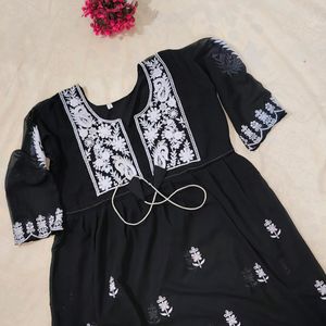 Beautiful Embroidered Georgette Dress For Women