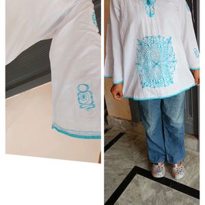 Beautiful Embroidery Short Kurti