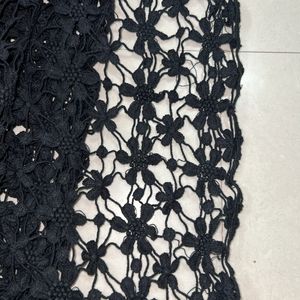 Cutwork Black Colour 3 Meter