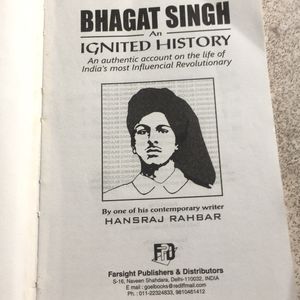 Bhagat Singh An Ignited History Book