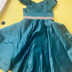 Teal Colour Gown Used Only Once