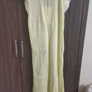 Brand New Lemon Yellow Cotton Nighty