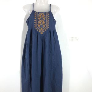 Navy Blue Emboridered Kurta (Women’s)