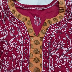 Original New Short Chicken Kurti ( Lucknow Specia)