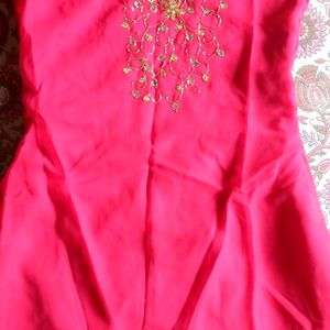 Beutiful Embroidery Gown With Shrug