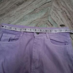 Purple Baggy High Waisted Jeans