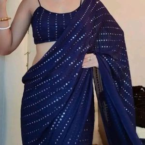 Saree with Separate Blouse Piece