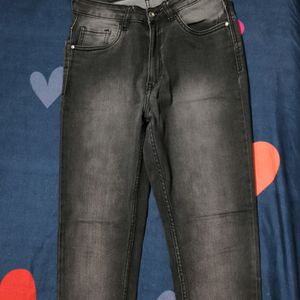 Grey And Charcoal Colour Skinny Fit Girls Jeans