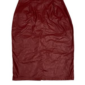 Leather Skirt Knee Length For Sale