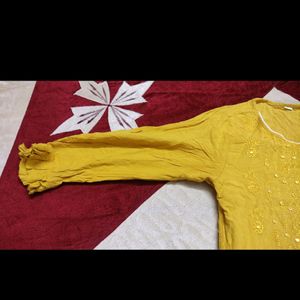 Yellow & White Sharara Suit For Girls And Women