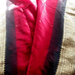 Pure Kanjieevaram Silk Saree Black & Maroon