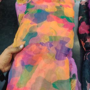 Digital Print Organza Fabric 55₹ Miter