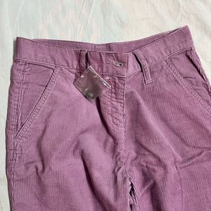 Purple Corduroy Trouser