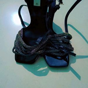 Party Wear Black Heel