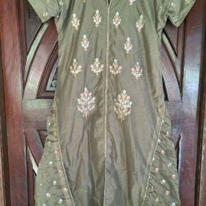 Grey Anarkali Kurta