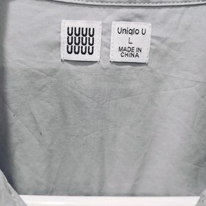 Uniqlo U Dropped Waist 3/4 Sleeve Shirt Dress