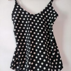 Polka Dot Night suit For Women, 38 Inch