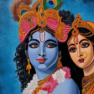 Radha Krishna Canvas Painting