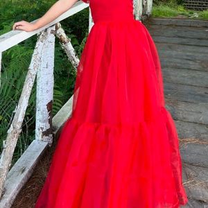 Red Organza Dress