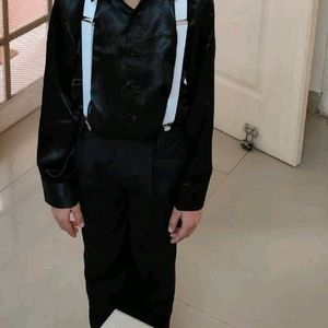 Party Wear Satin Shirt With Trousers For 6-8 Years