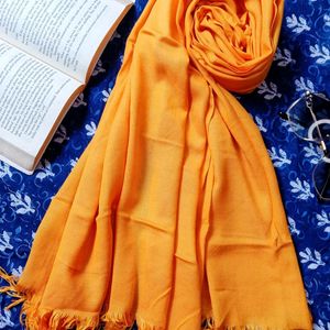 Mustard Yellow Solid Color Scarf