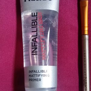 Combo - Silicon Primer And Eyeshadow Brushes