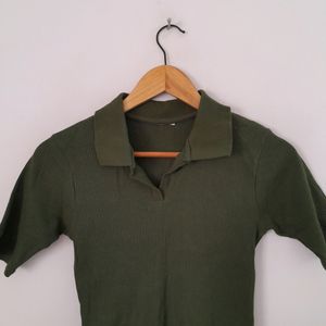 Dark Olive Green Top (Women's)