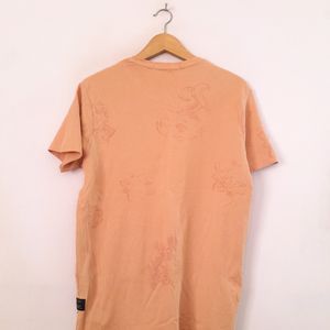 Peach Printed T-Shirt (Men's)