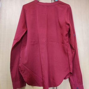 Red high-low Shirt from Faballey.