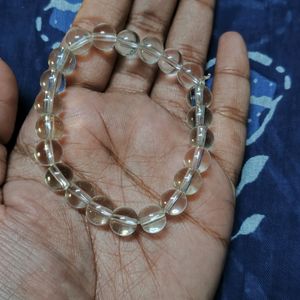 Transparent White Bracelet | Glass Beads Bracele