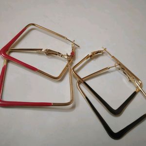 Square Shaped Hoops